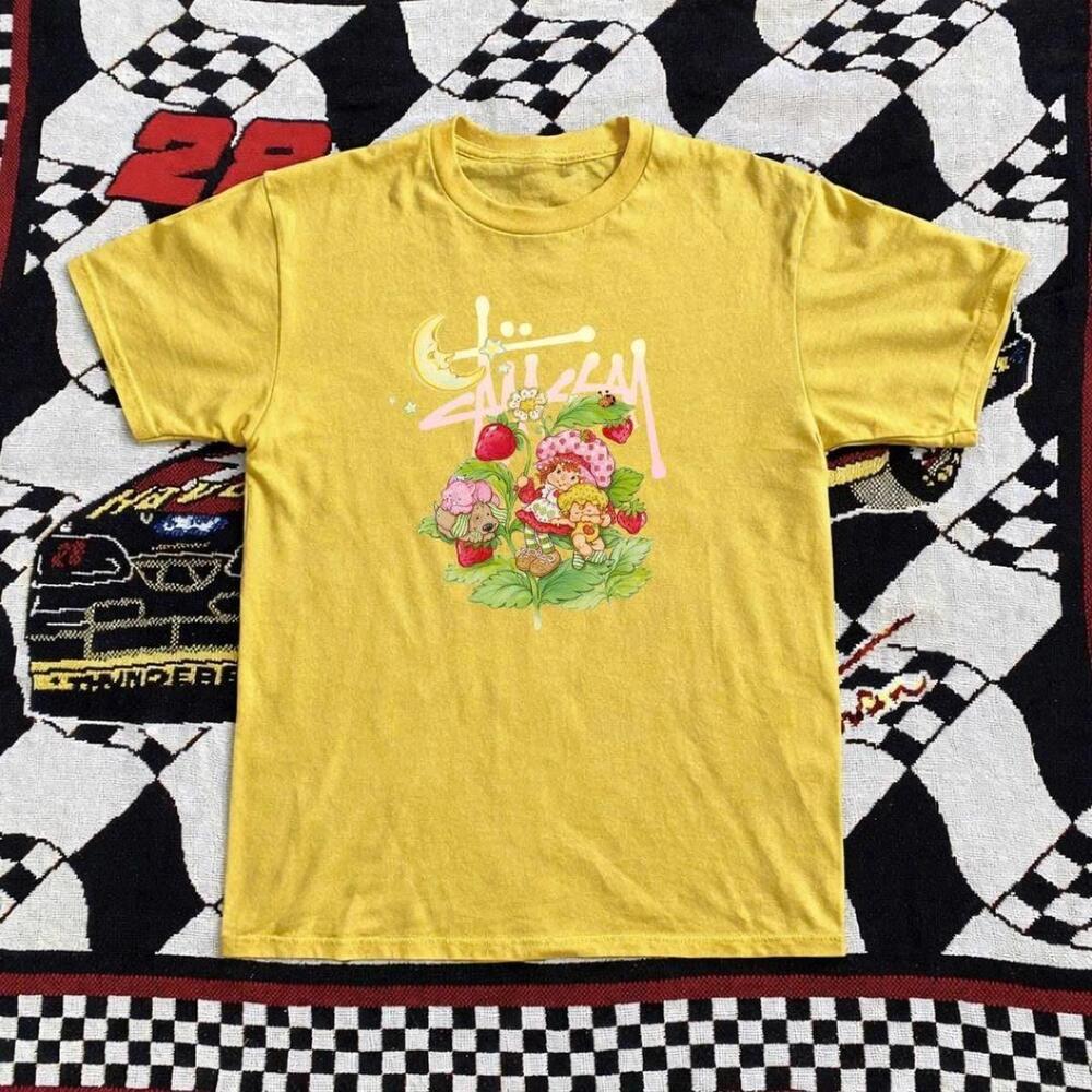 Yellow Stussy X Strawberry Shortcake Tee
